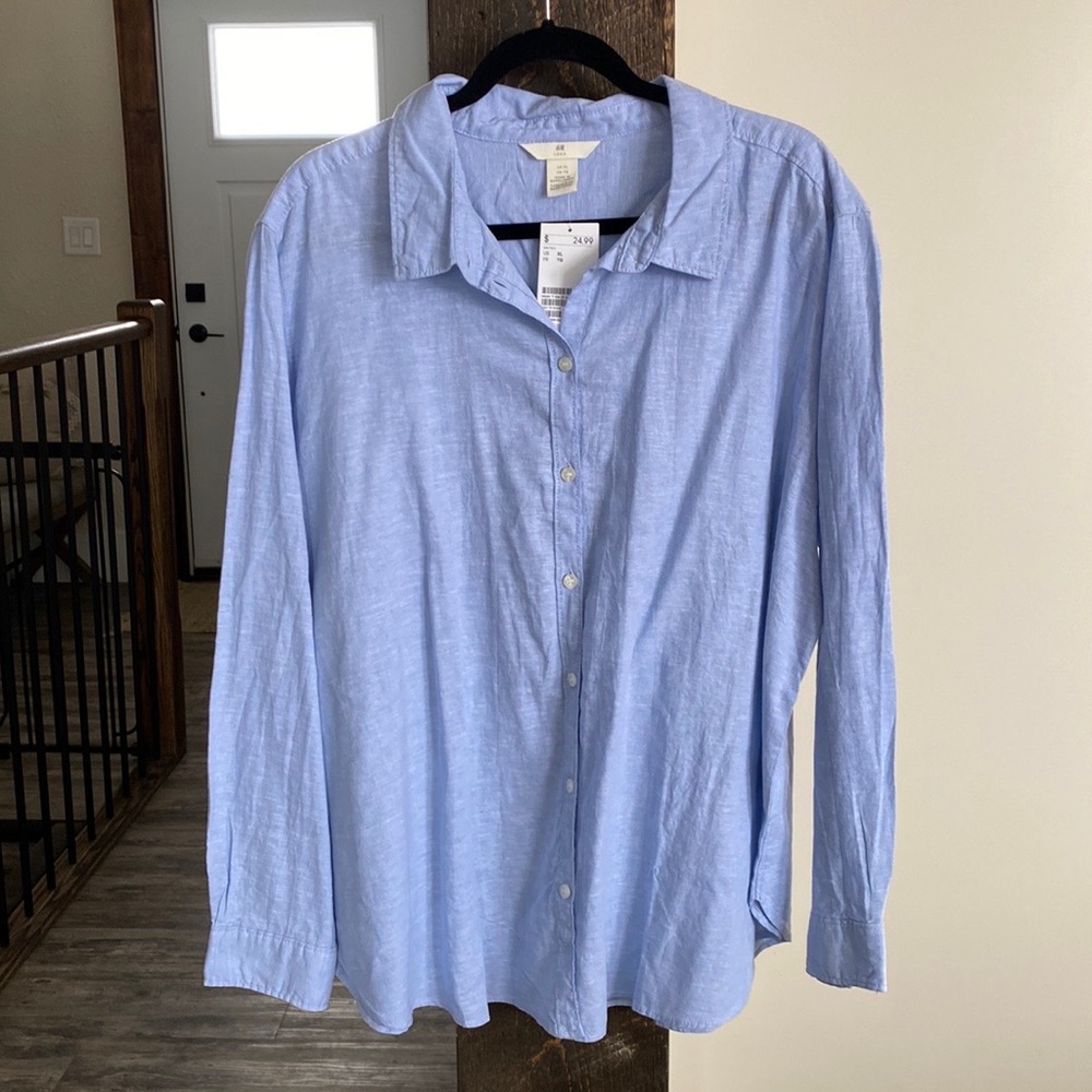 H&M Linen Blend Shirt